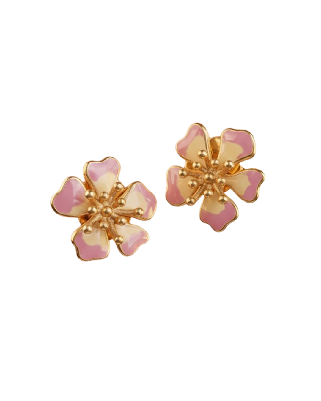 AURORA MINI ROSA SWIRL EARRINGS