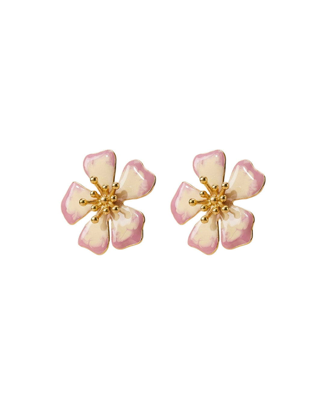 AURORA MIDI ROSA SWIRL EARRINGS