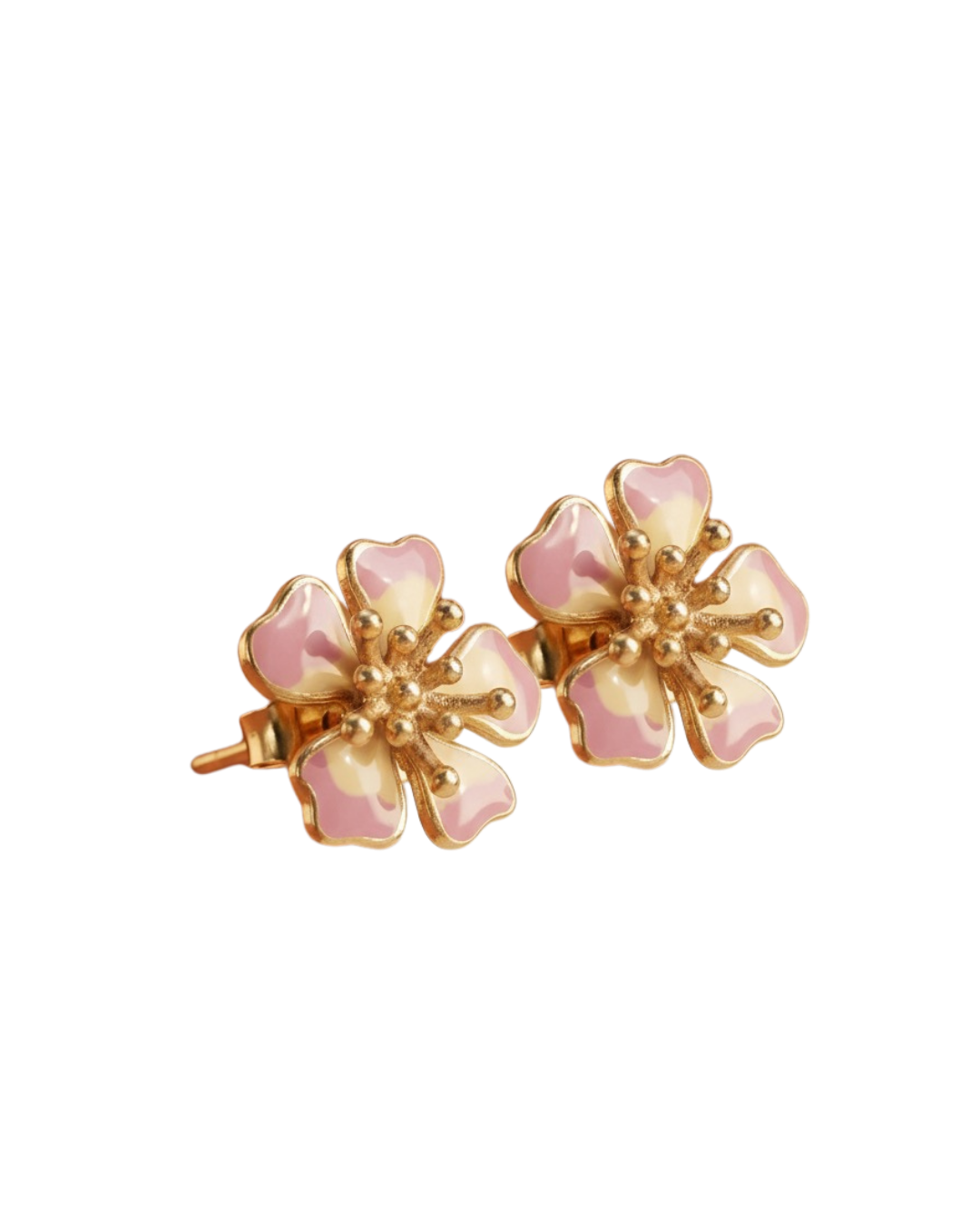 AURORA MINI ROSA SWIRL EARRINGS