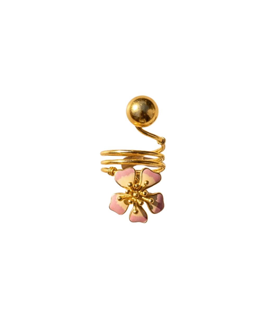 ANILLO AURORA MINI ESPIRAL ROSA SWIRL