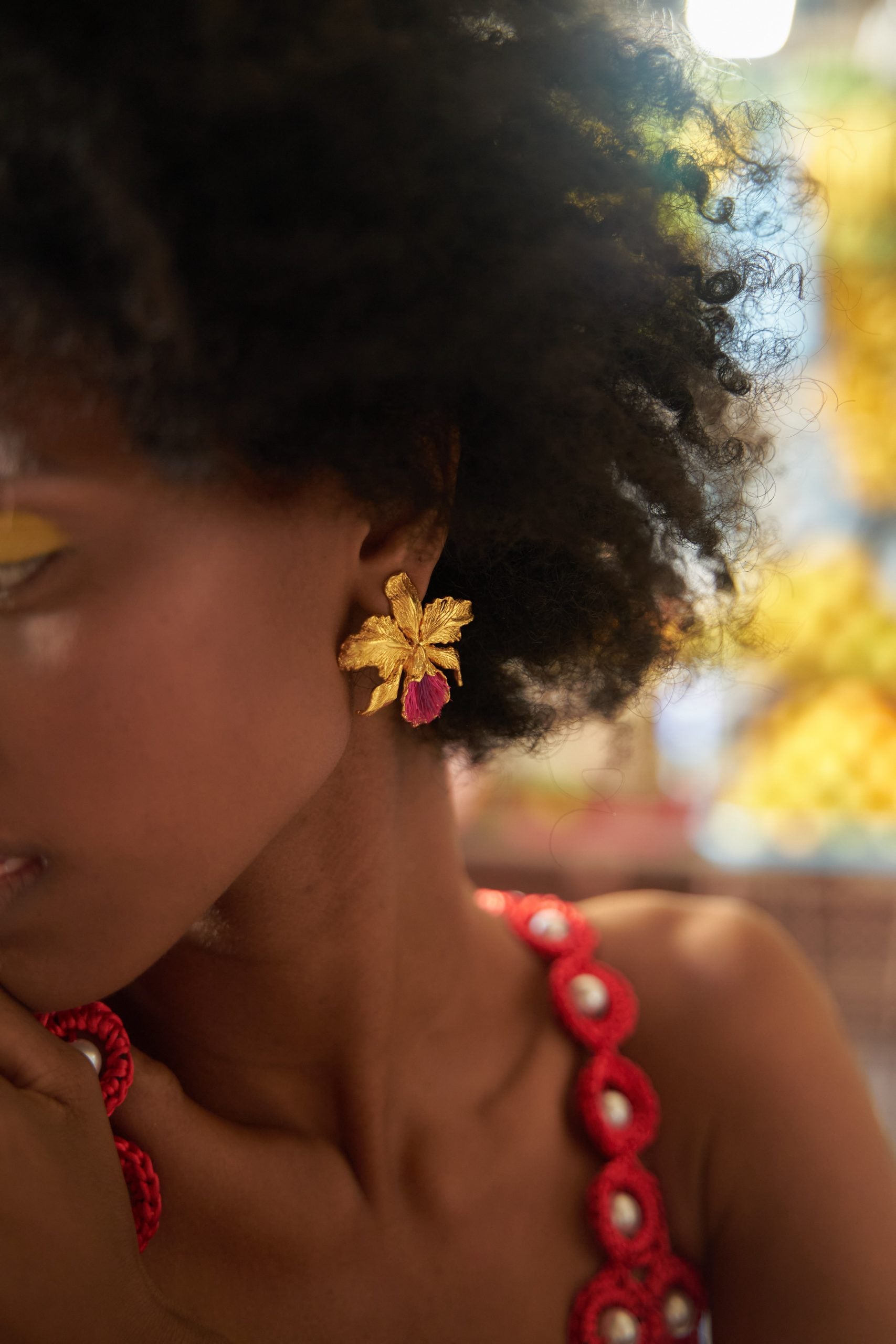 Earrings Cattleya