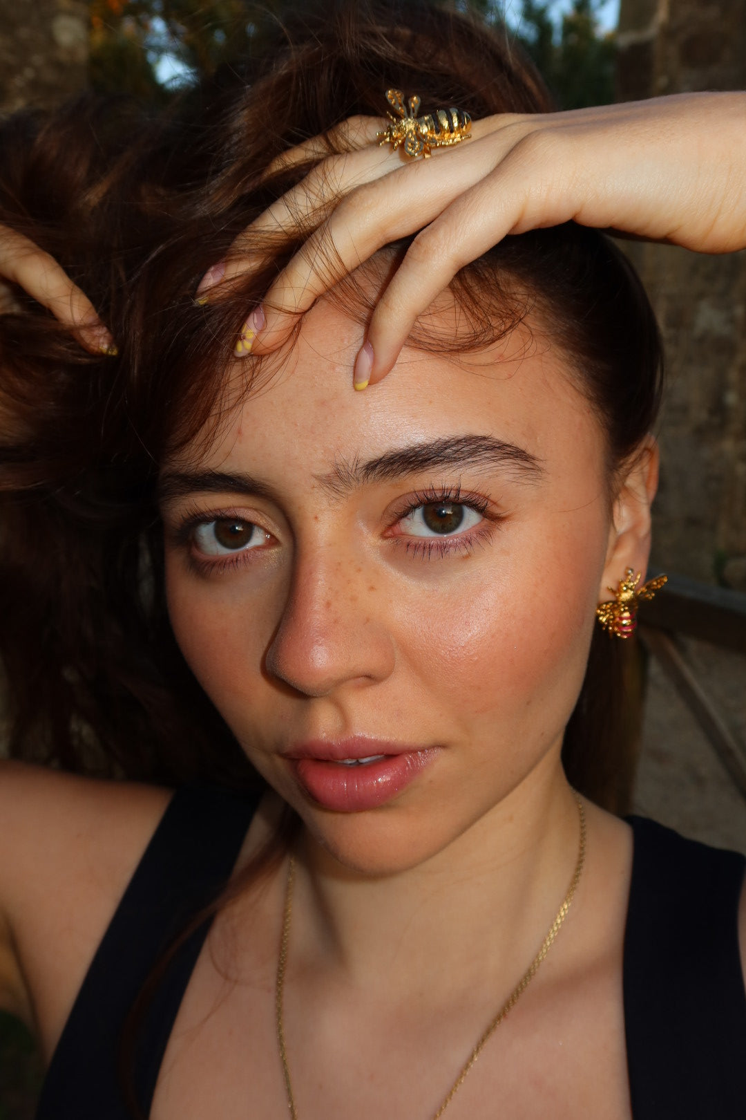 Earrings Abeja Reina