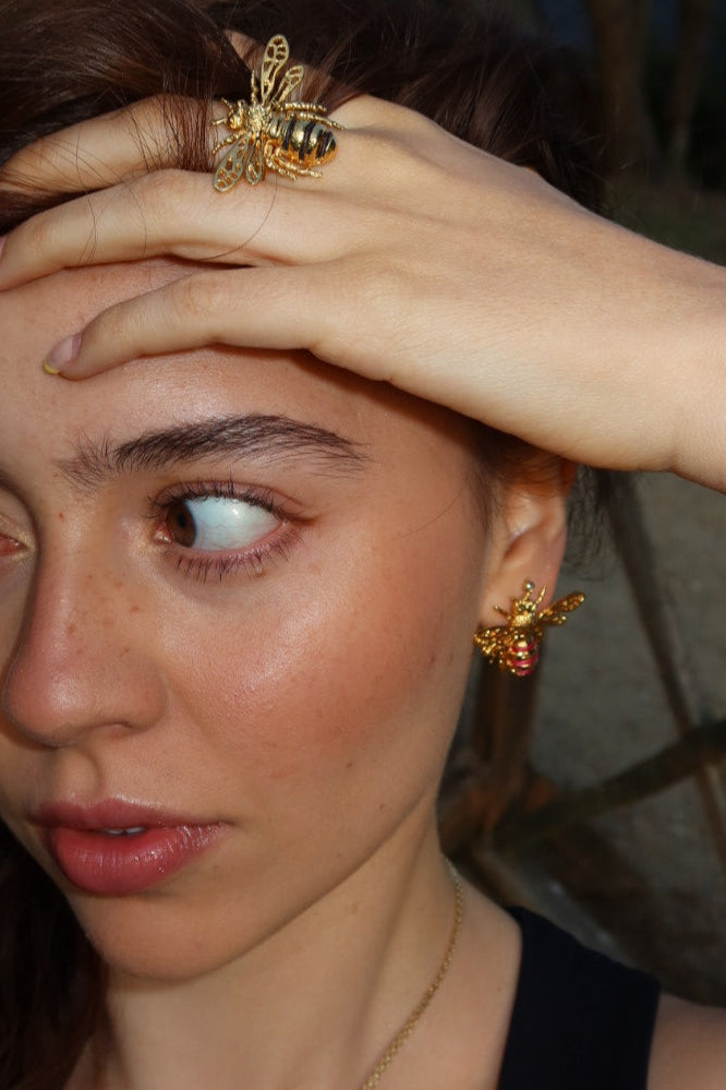 Earrings Abeja Reina