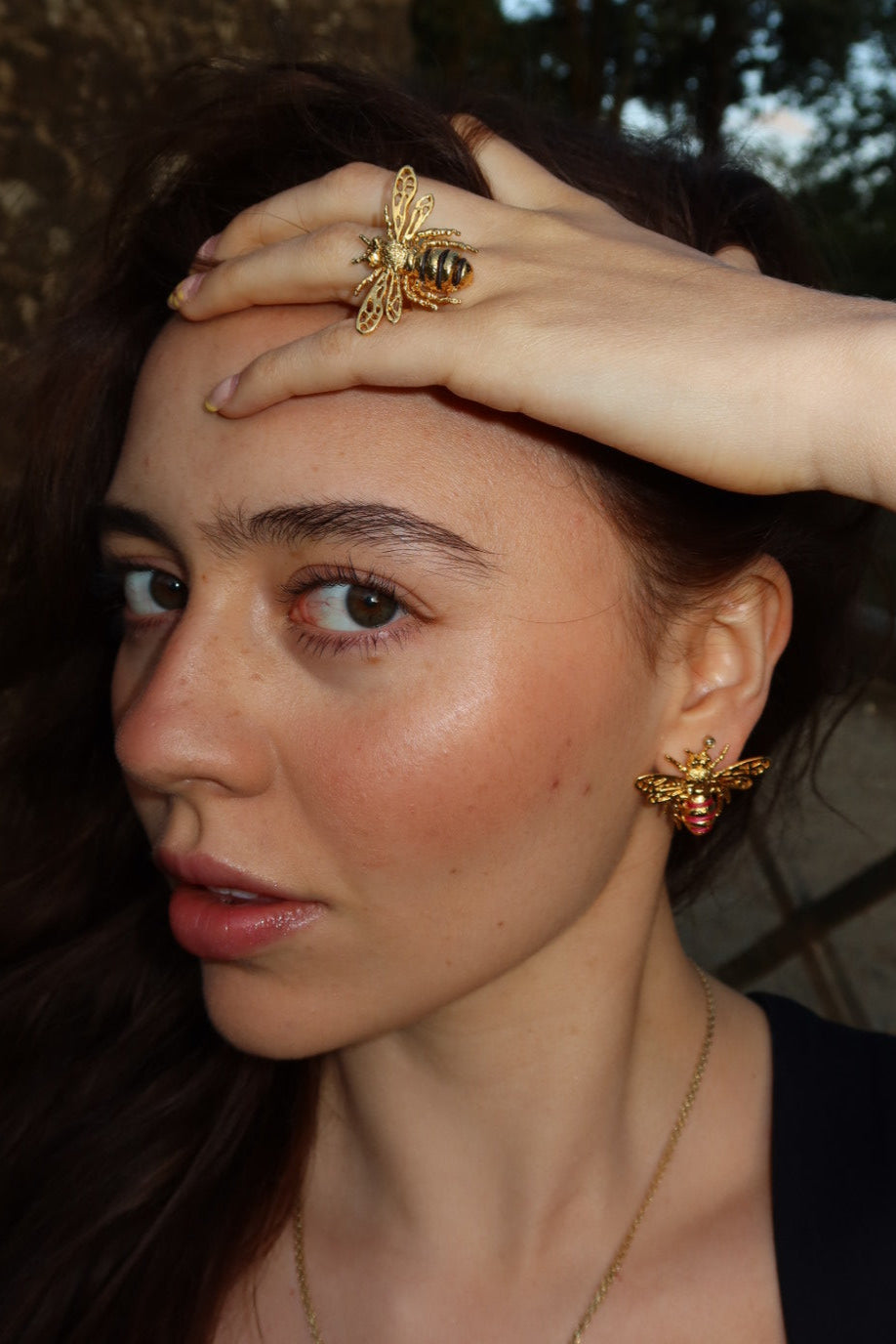 Earrings Abeja Reina