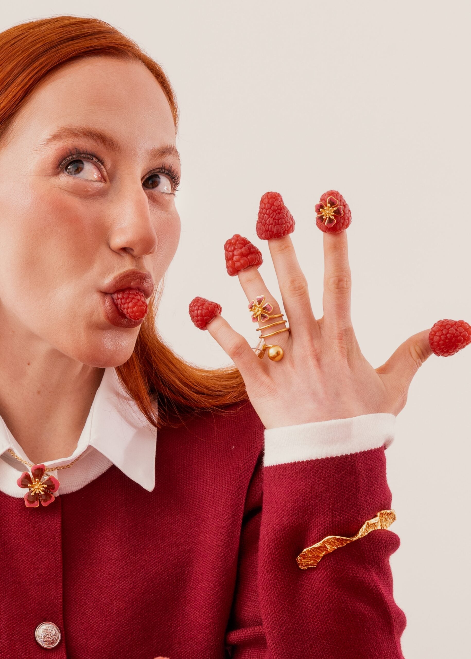 AURORA MINI ESPIRAL TERRACOTA SWIRL RING